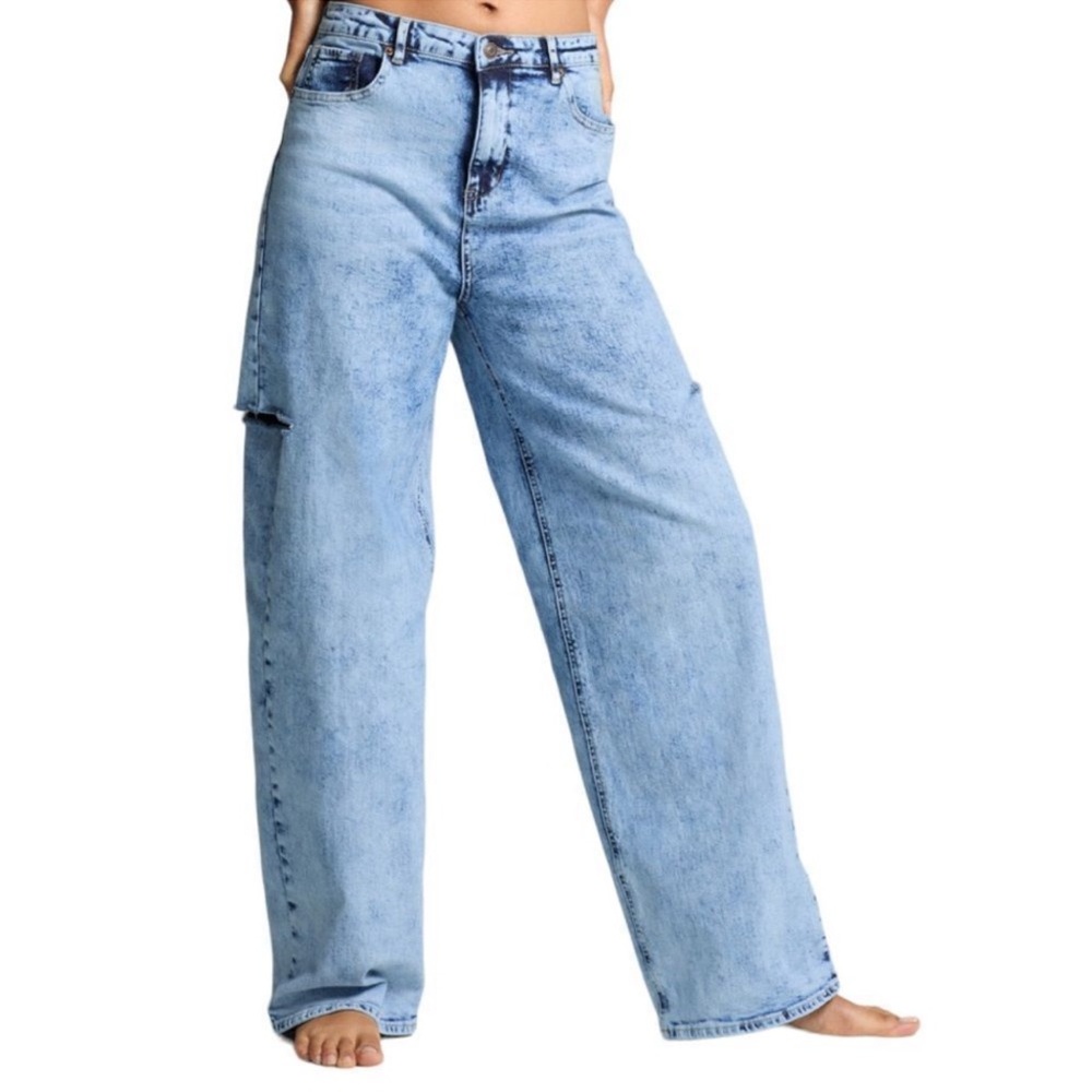 Gabrielle Union High Rise Ripped Jeans Size 12 - Picture 4 of 13